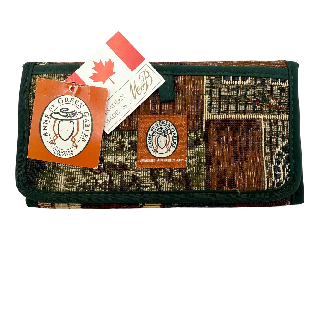 Vintage Anne of Green Gables Maggi B Tapestry Trifold Wallet Canadian Made